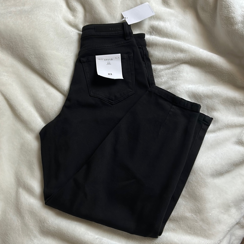 NWT black mom jeans